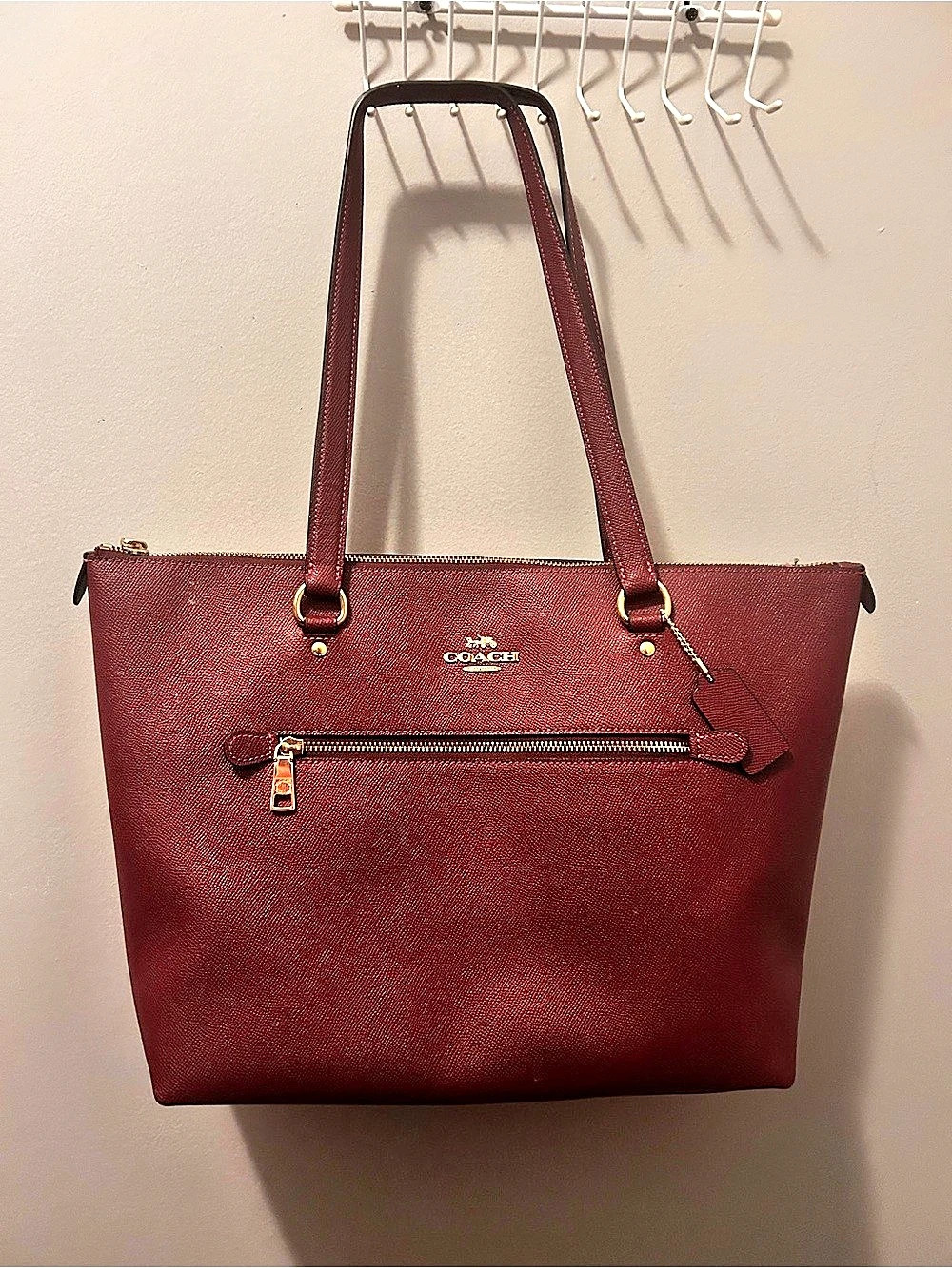 Coach Tote Bag in Burgundy